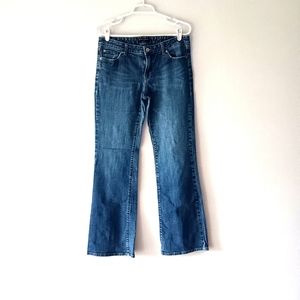 Banana Republic 5 Pocket Bootcut Blue Jeans, 8" Rise, Women's 8R (Regular)